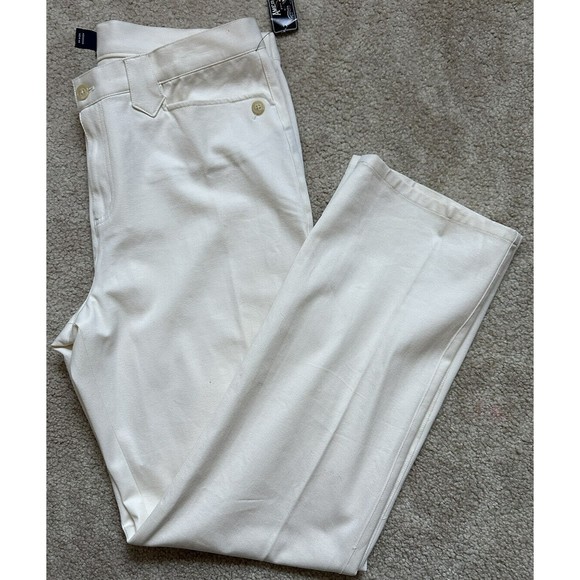 American Living White Cotton Stretch Dress Pants Slacks Women's 14 New~$65 MSRP - Picture 1 of 5